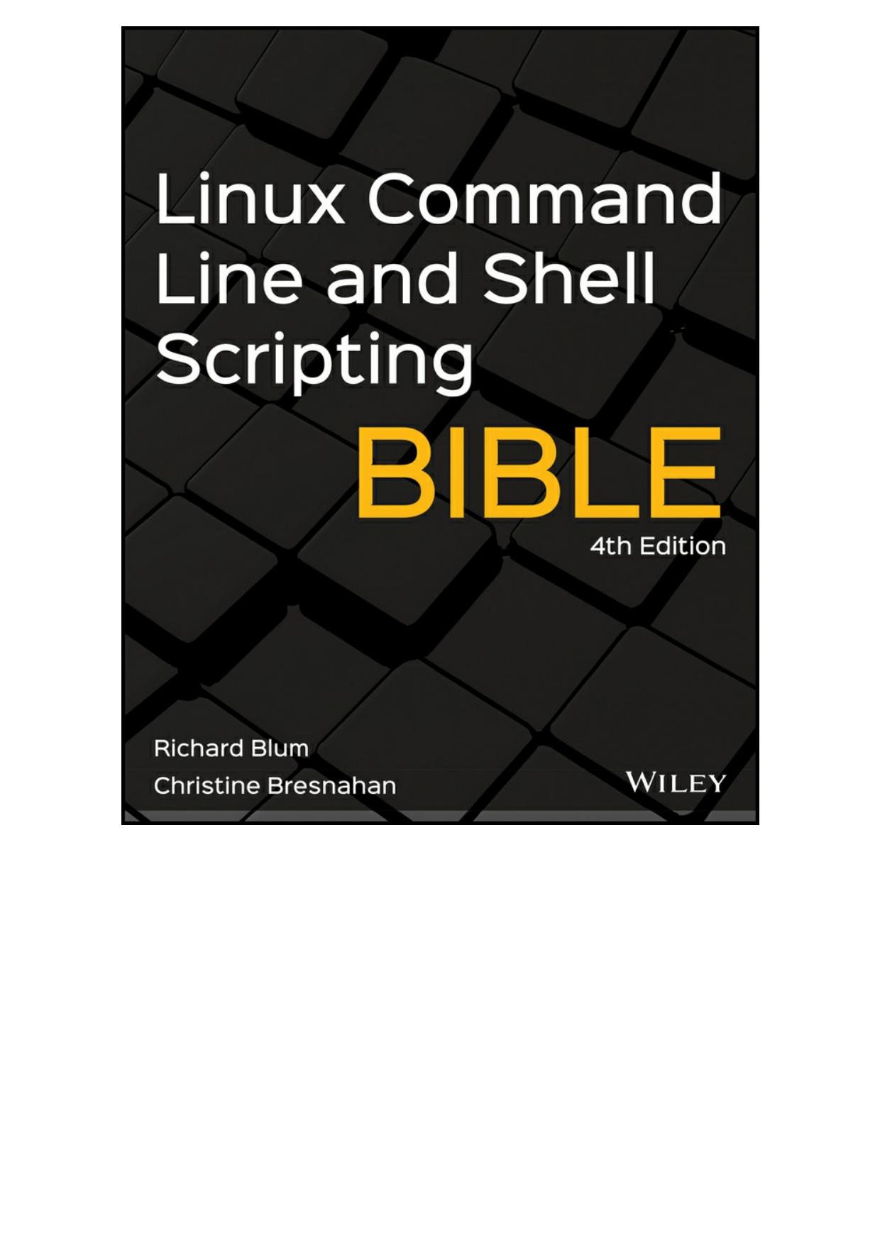 Linux Command Line and Shell Sc
