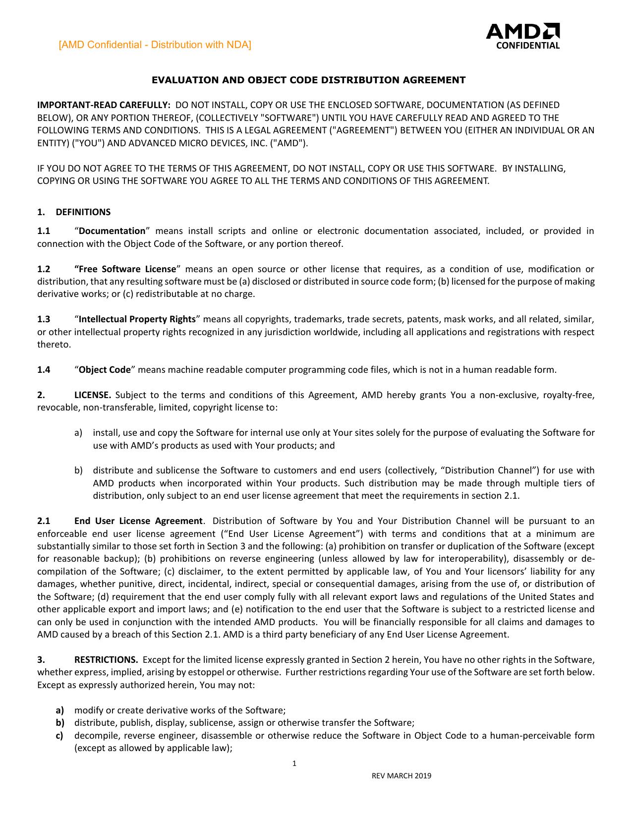 NON-DISCLOSURE AND SOURCE CODE LICENSE