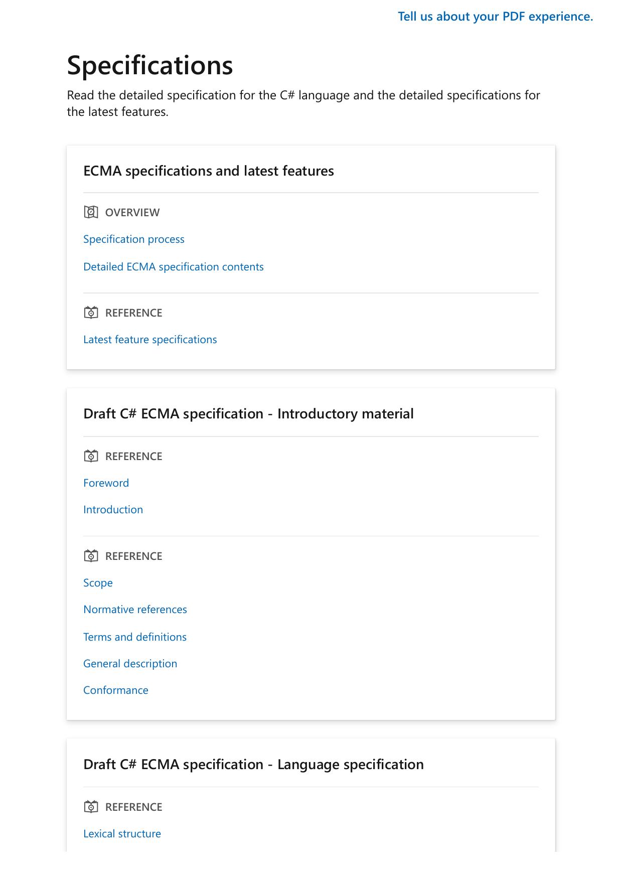 dotnet csharp specification | Microsoft Learn