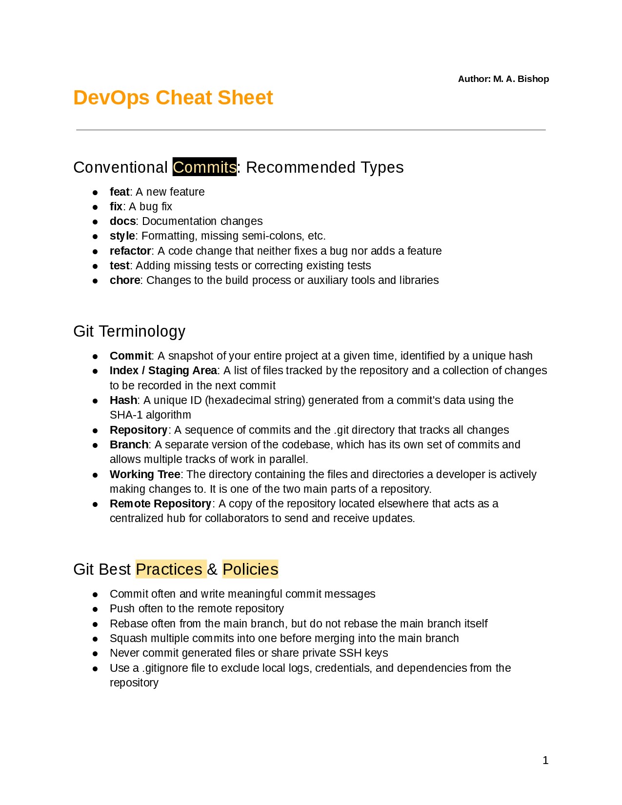 GitLab-CE DevOps Cheat Sheet